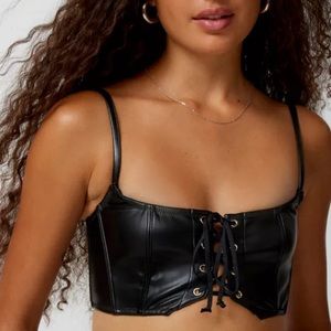 Urban Outfitters Out from Under Hera Leather Bra Top *Sold out online*